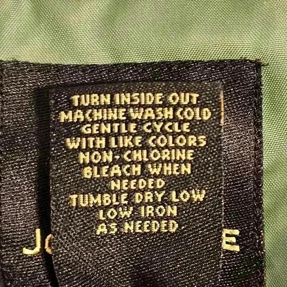 John Deere Mens Green Wind/Rain Resistant Pullover Polyester Jacket Large - Picture 7 of 9